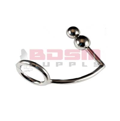 ASSLOCK COCK RING WITH DOUBLE ANAL BALL