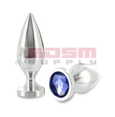 STAINLESS STEEL JEWELED BUTT PLUG