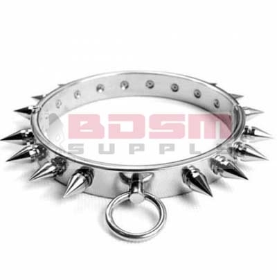 NECK SLAVE COLLAR WITH SPIKES