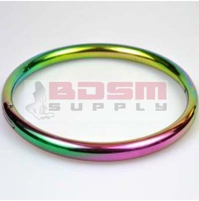 SLAVE ROUND COLLAR WITH RAINBOW COLOUR