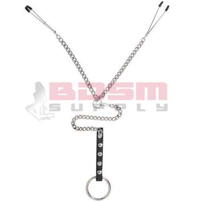 TWEEZER STYLE NIPPLE CLAMPS AND COCK RING